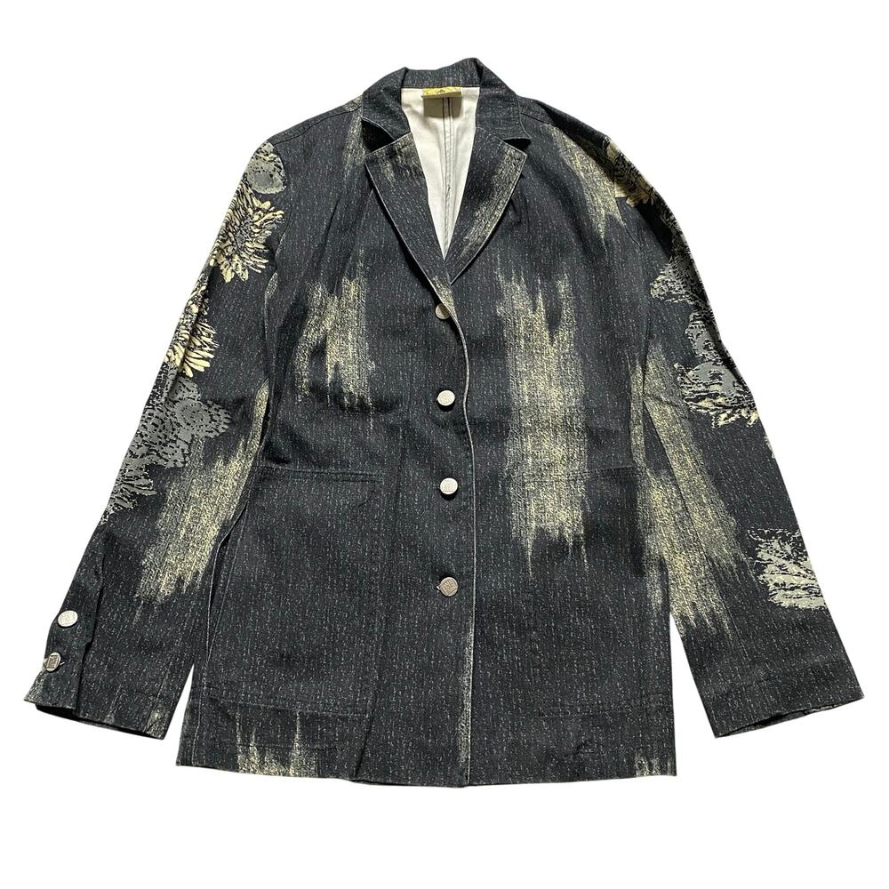 Legatte Jeans Made in Italy Denim Blazer Jacket 
Size 1 Small